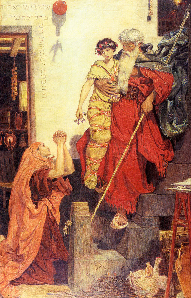 Илия и сын вдовы, Форд Мэдокс Браун, 1868